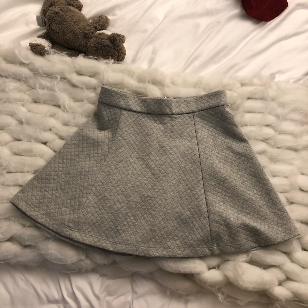 Grey circle skirt